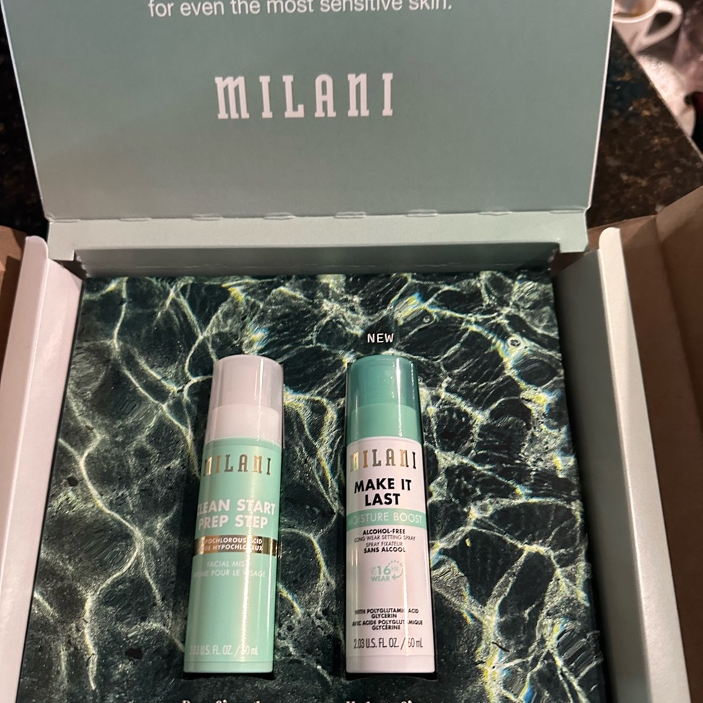 Milani Mint Green Hydration & Prep Toner Duo